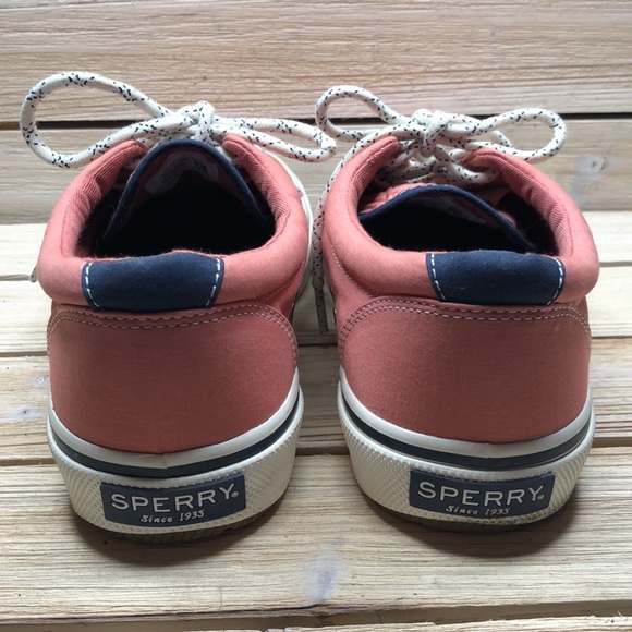 Men’s 9 SPERRY HALYARD CVO Nautical Washed Red Deck Sneakers STS19131 - Picture 10 of 10